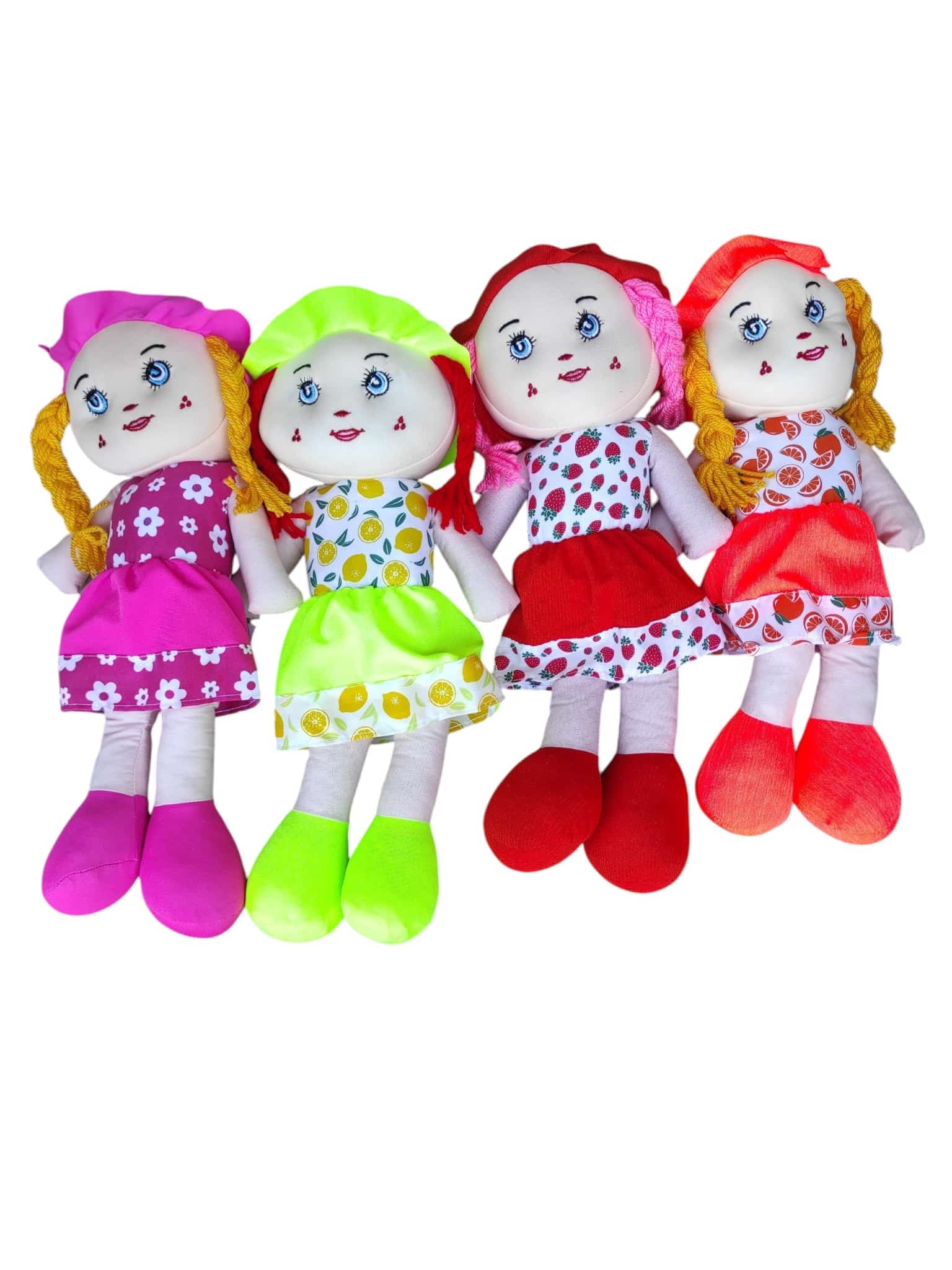 toptan oyuncak bez bebek renkli 45 cm bcr1149